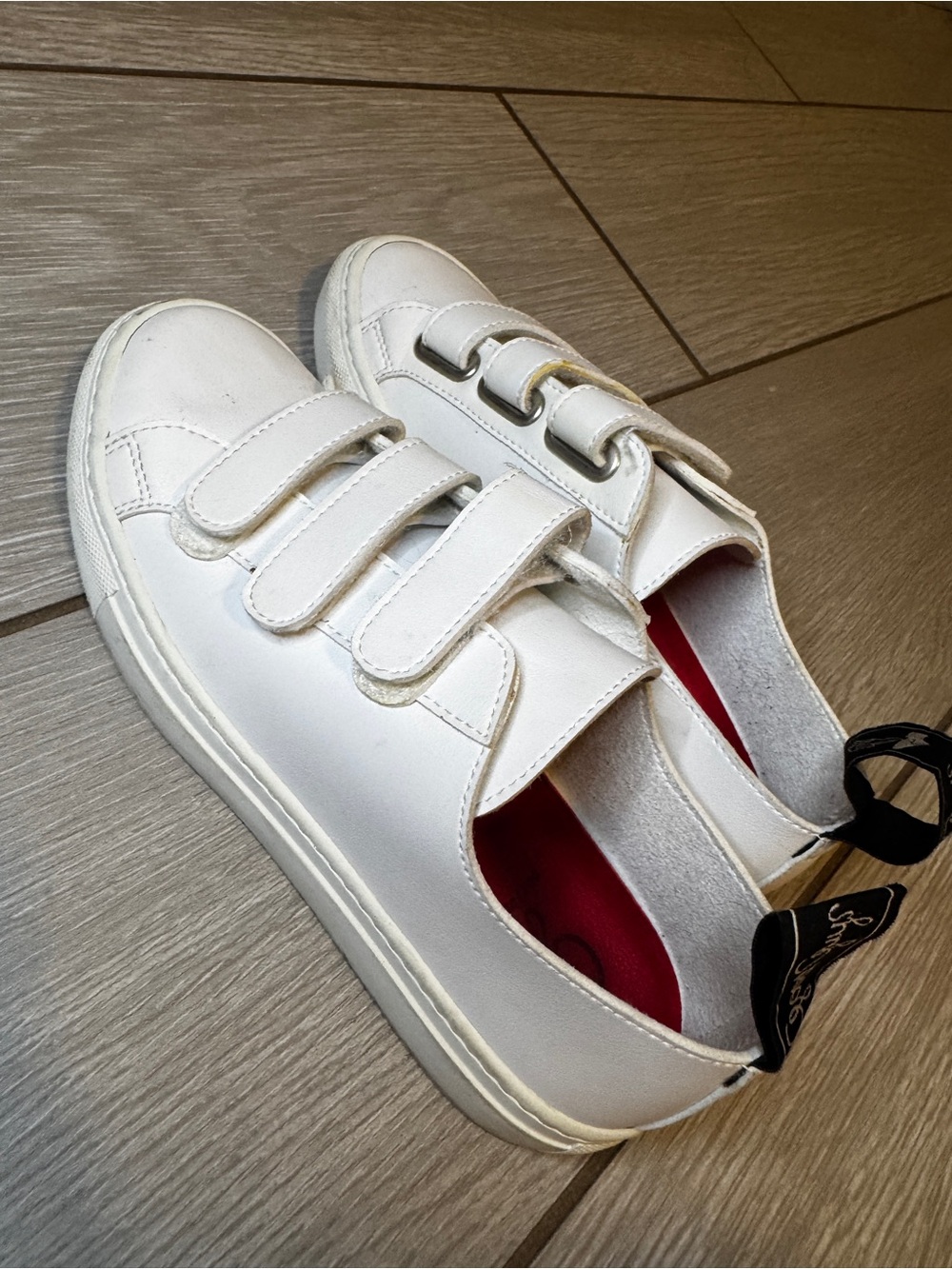 Good Guys Don’t Wear Leather Velcro Sneakers